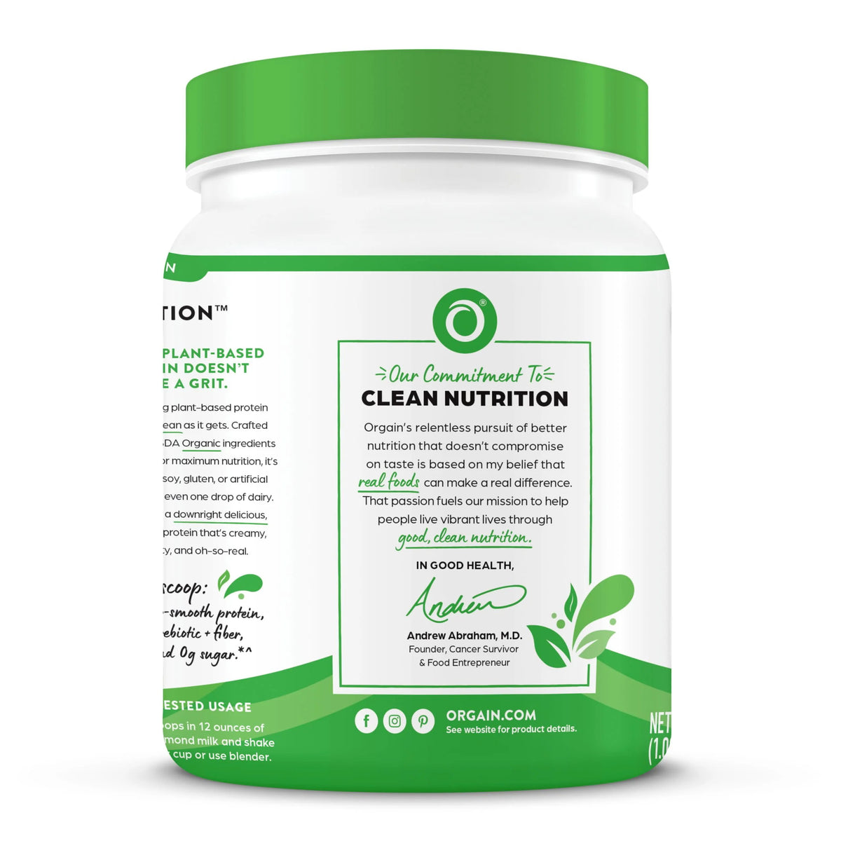 Organic Vegan Vanilla Bean Protein Powder D42158