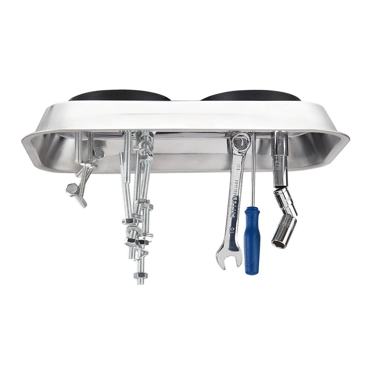9-1/2 in. x 5-1/2 in. Magnetic Stainless Steel Parts Tray M90774
