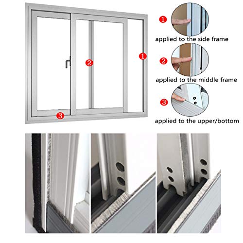 Self-Adhesive Weather Stripping Seal 16.5ft x 11/32 inch Grey G69504