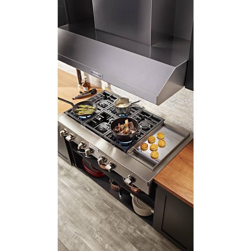 Gas Commercial Cooktop with 6-Burners in Stainless Steel B61939