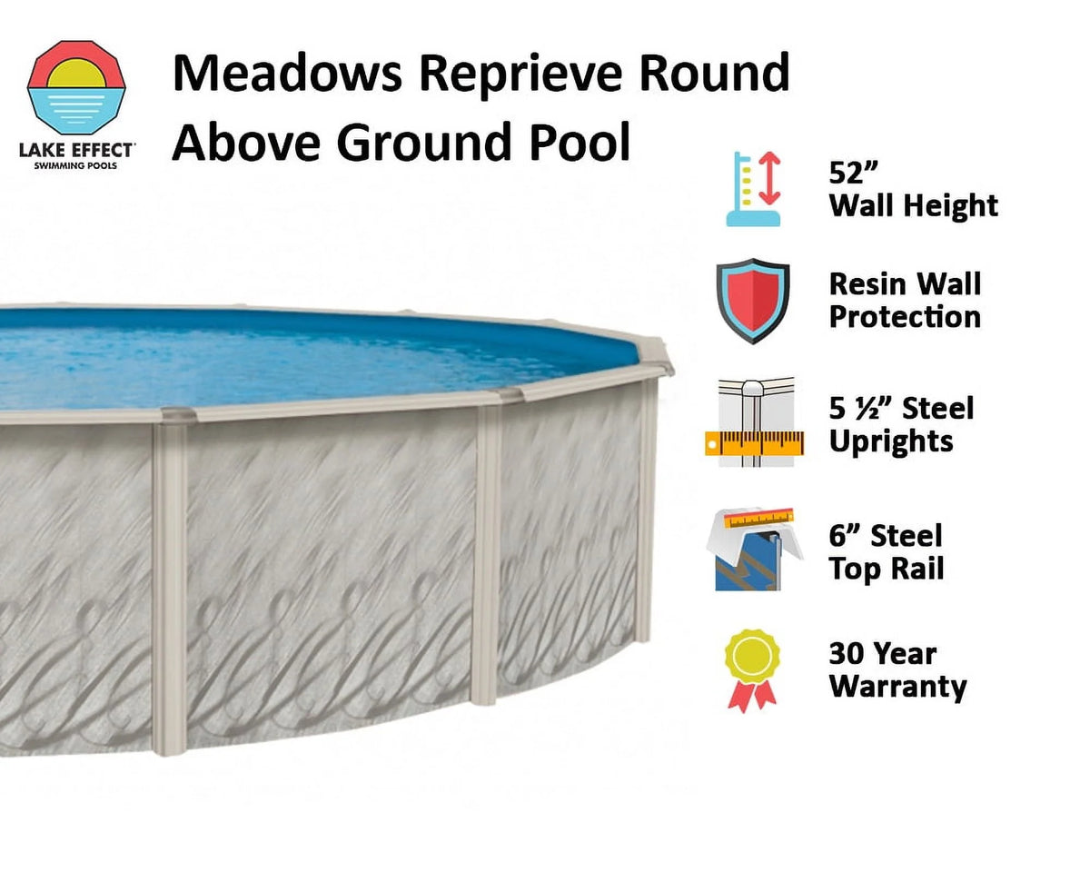 12' x 24' x 52 Oval Above-Ground Swimming Pool U595