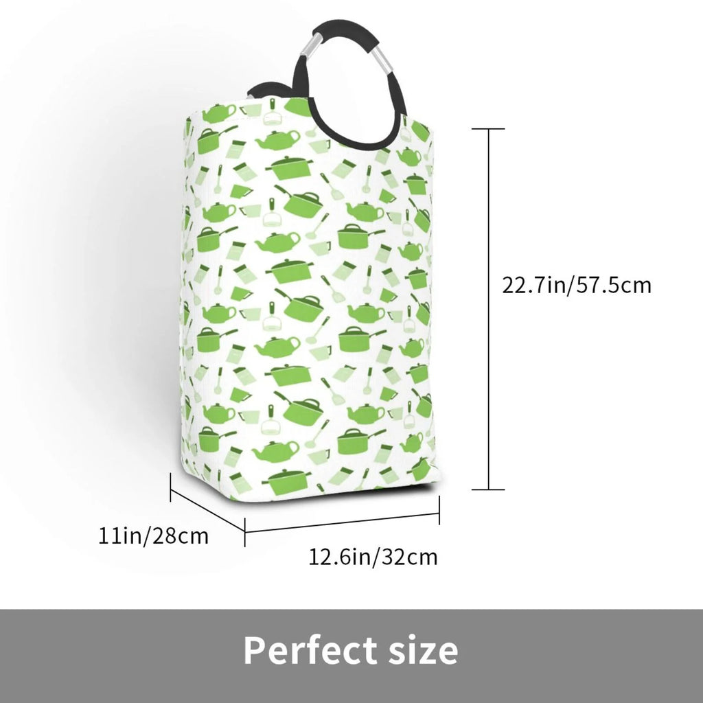 Large Canvas Fabric Collapsible Laundry Hamper X8447