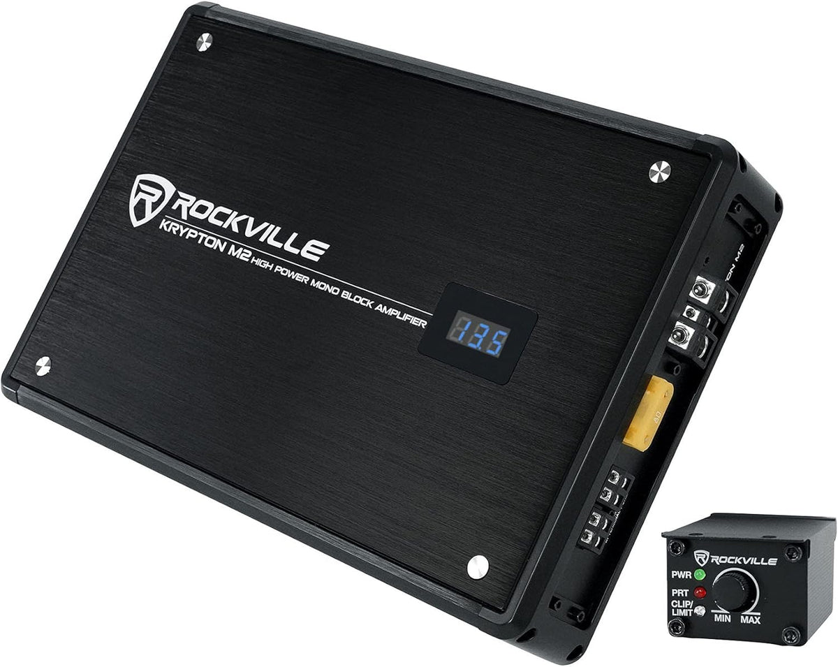 1400w Peak Mono Car Amplifier with Remote X474831