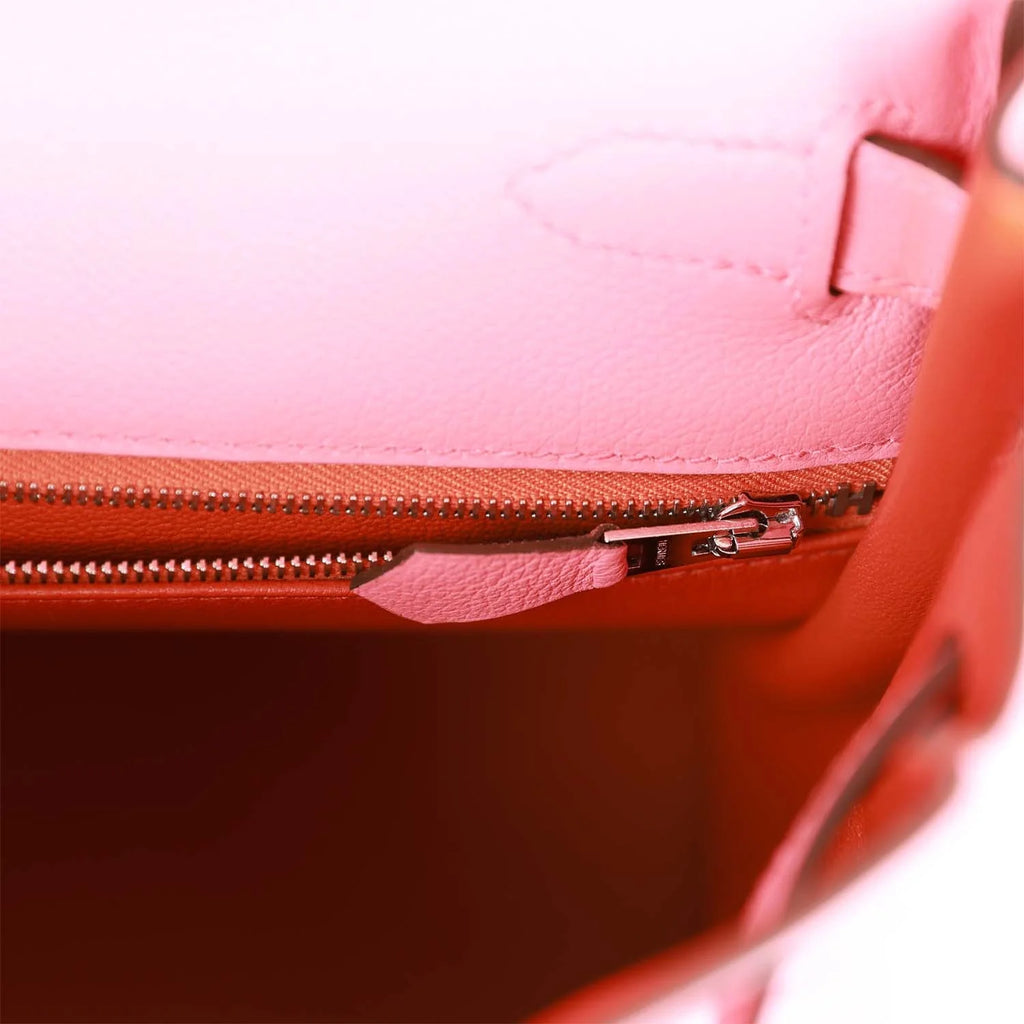 Rose D'Ete Verso Evercolor Palladium Hardware Handbag L8743
