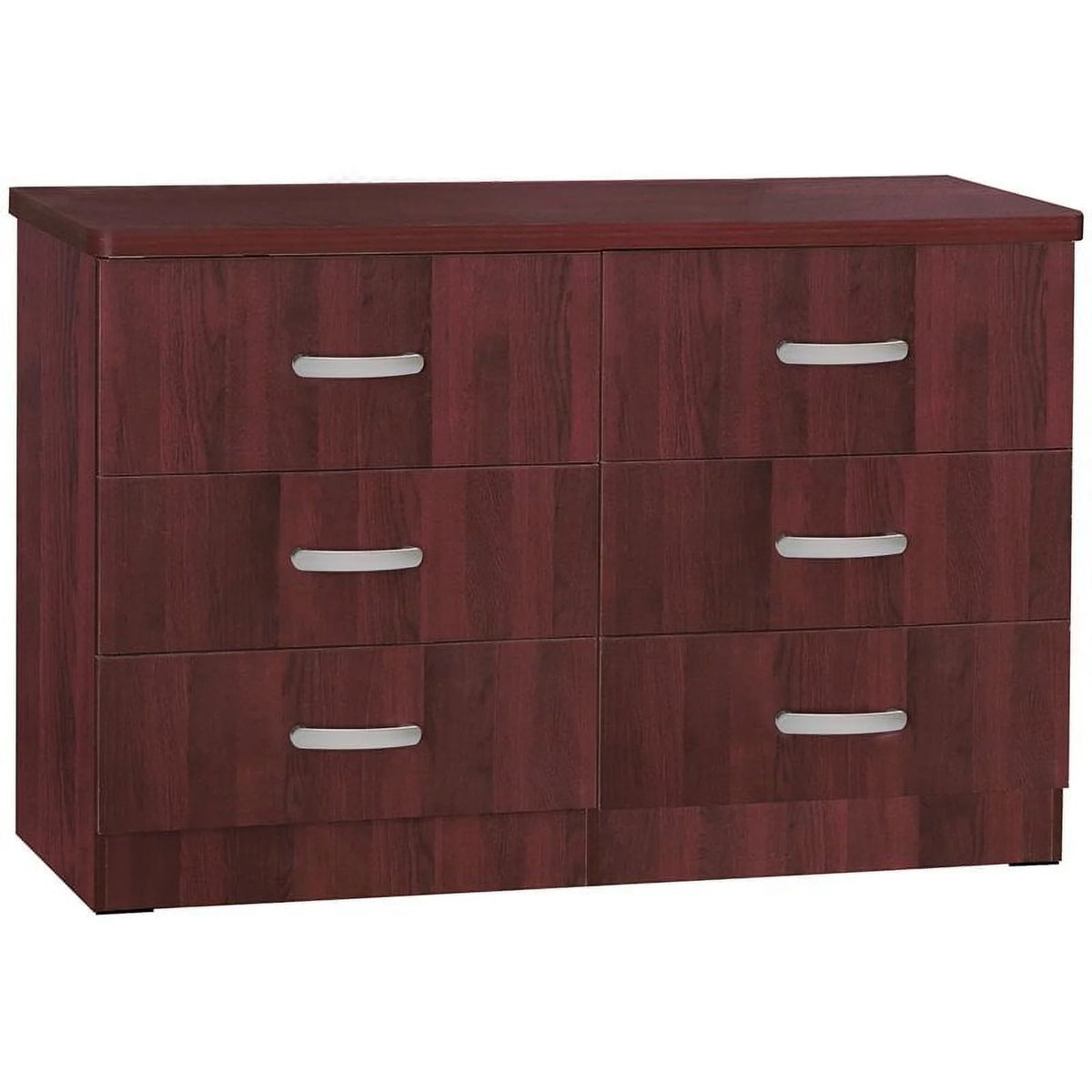 6 Drawer Engineered Wood Dresser in Mahogany O481850