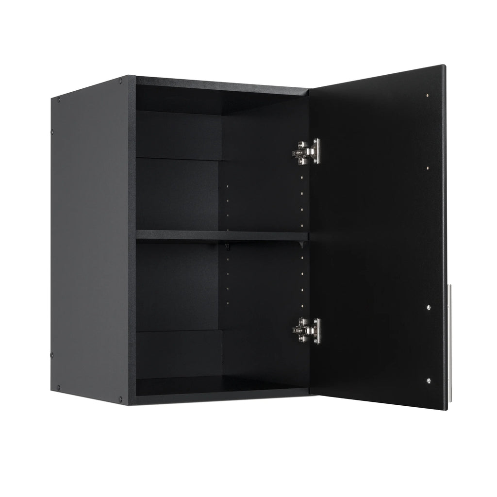 Black 16" Wall Cabinet with 1 Adjustable Shelf H924360