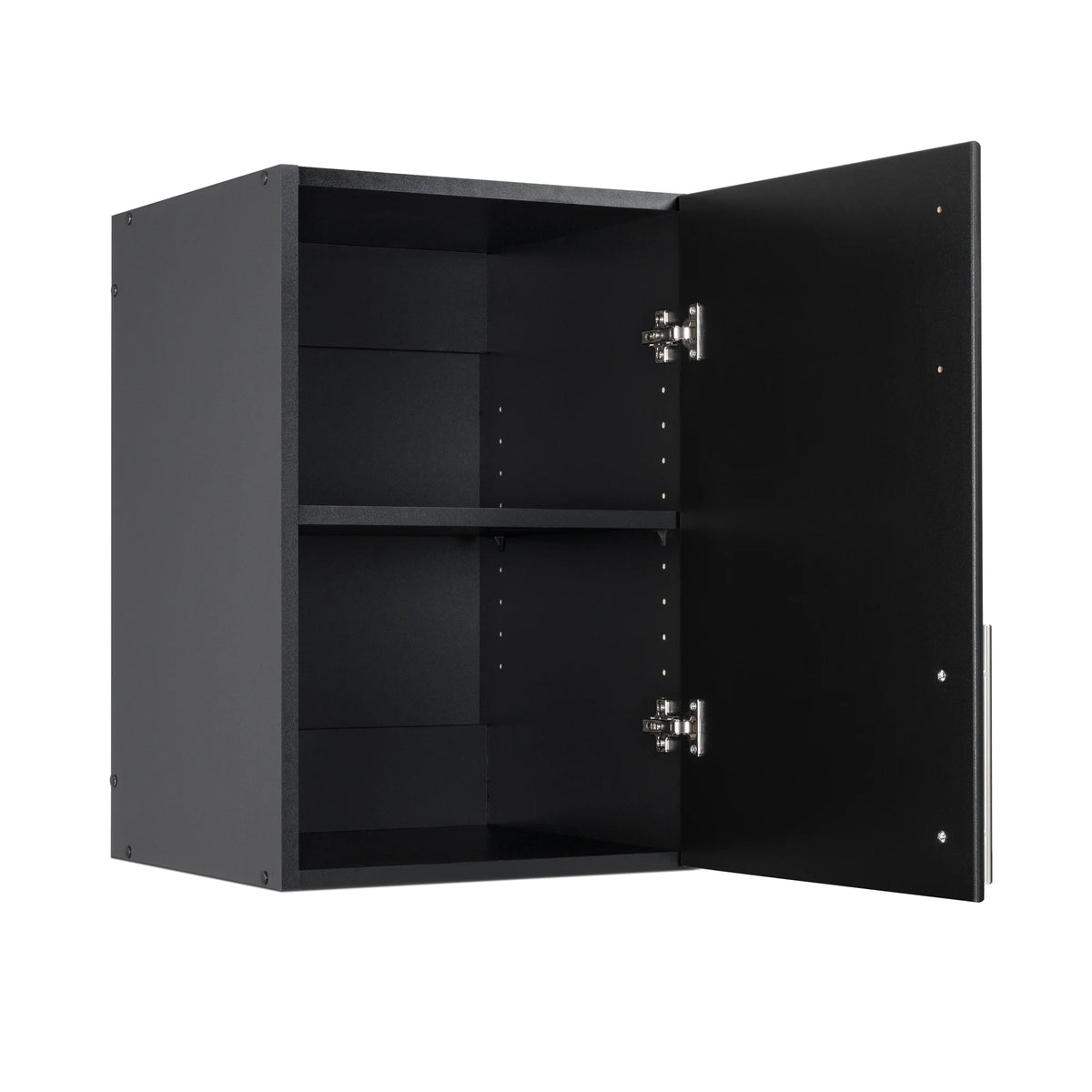 Black 16" Wall Cabinet with 1 Adjustable Shelf H924360