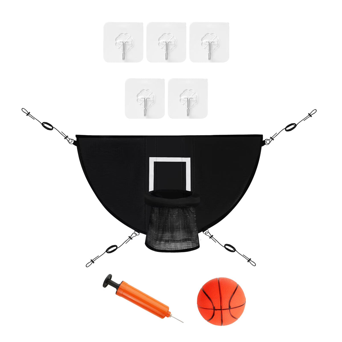 Basketball Hoop for Trampoline with Ropes and Hooks T287