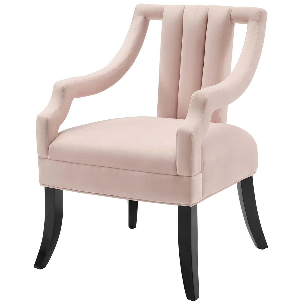 Pink Velvet Accent Side Chair X692