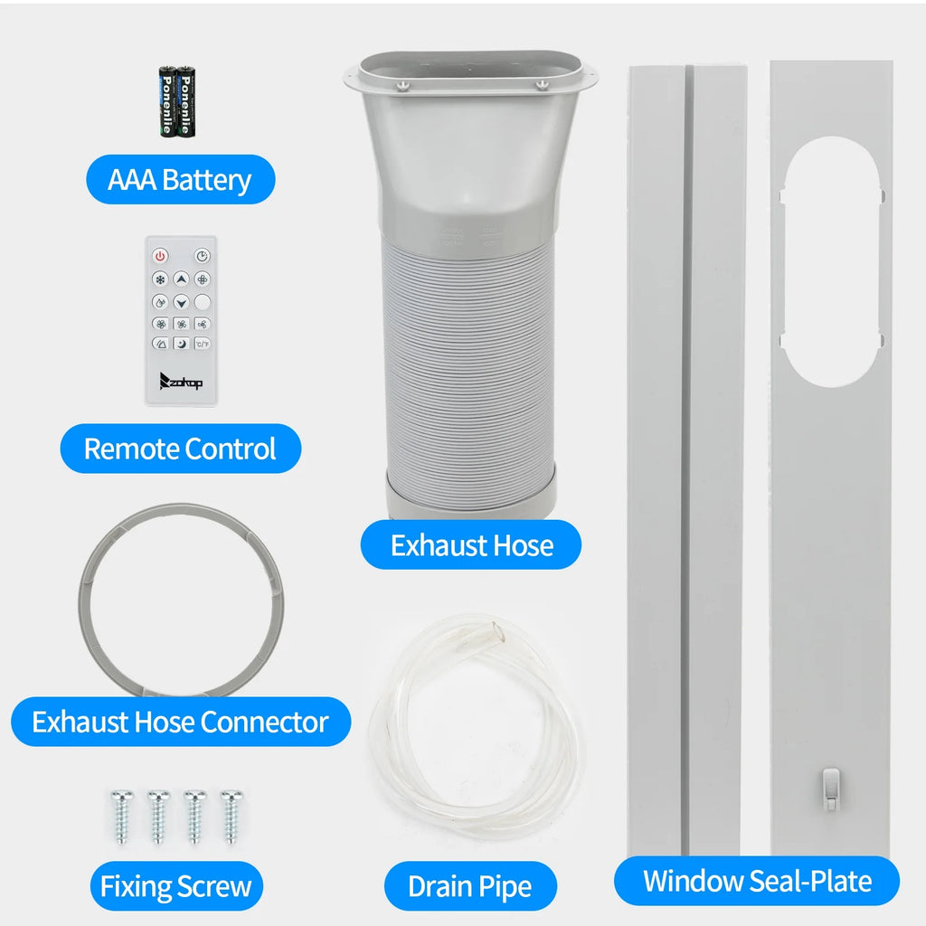 White Portable Air Conditioner Z896185