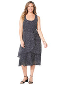 Georgette Flyaway Midi Dress C92261