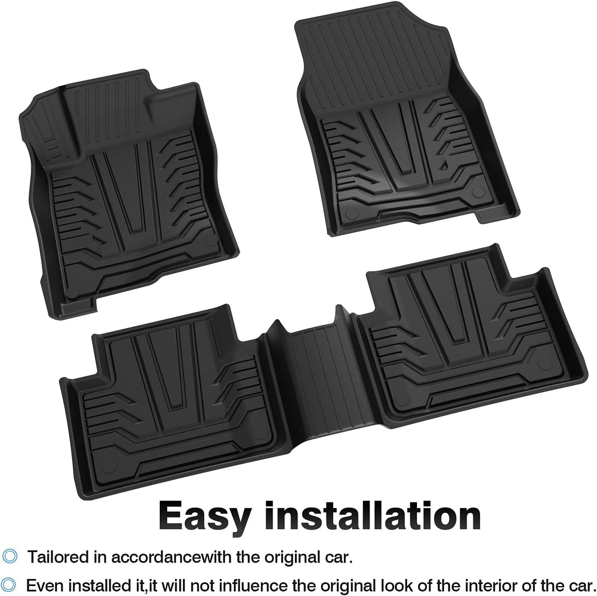 TPE Non-Slip Car Floor Mats Full Set Q2310