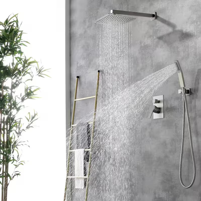 10 in. Wall Mount Dual Shower Heads with 2.5 GPM B40498