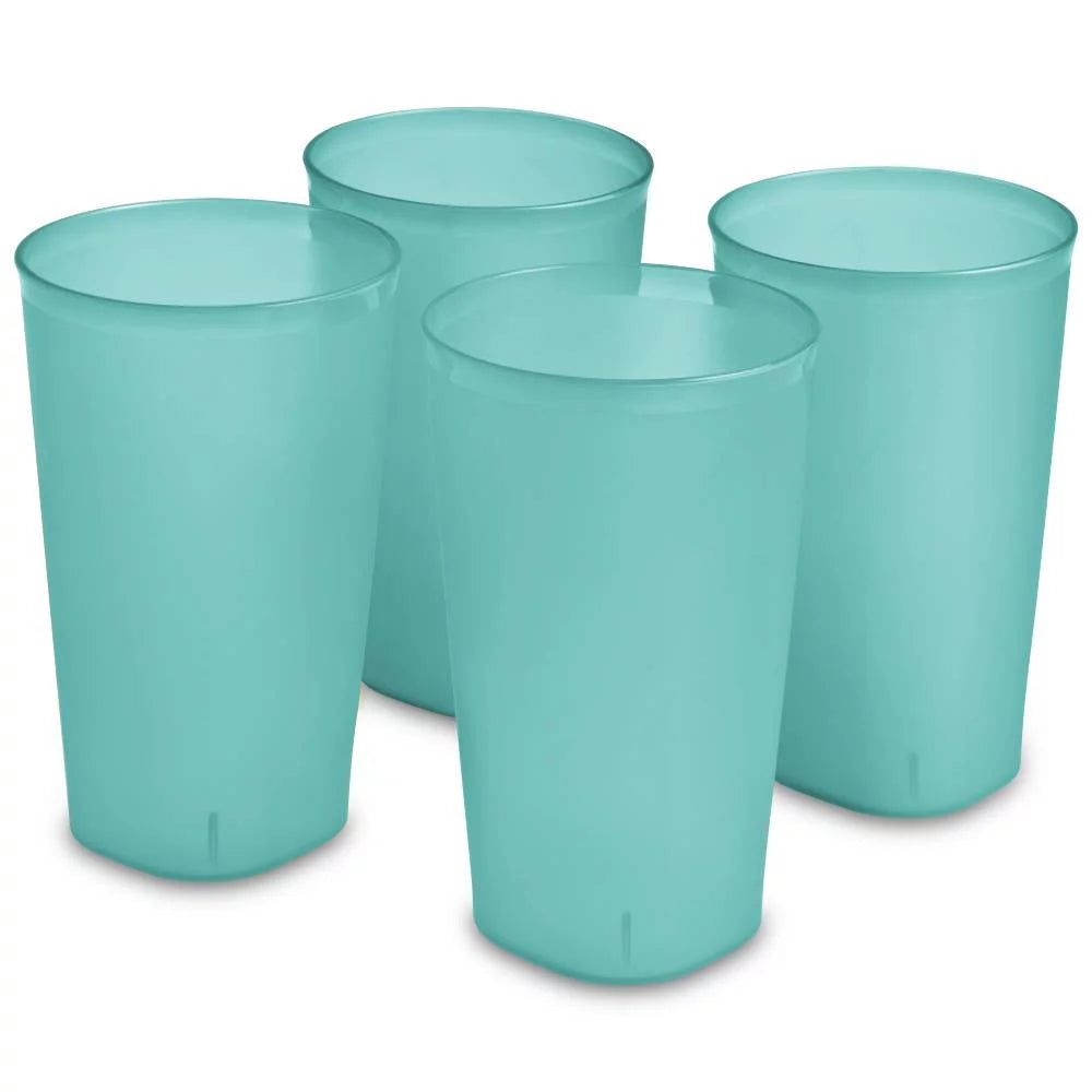 Set of 4 Plastic Tumblers 20 Ounce Z3703