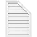Half Octagon Top Right Surface Mount PVC Gable Vent H923