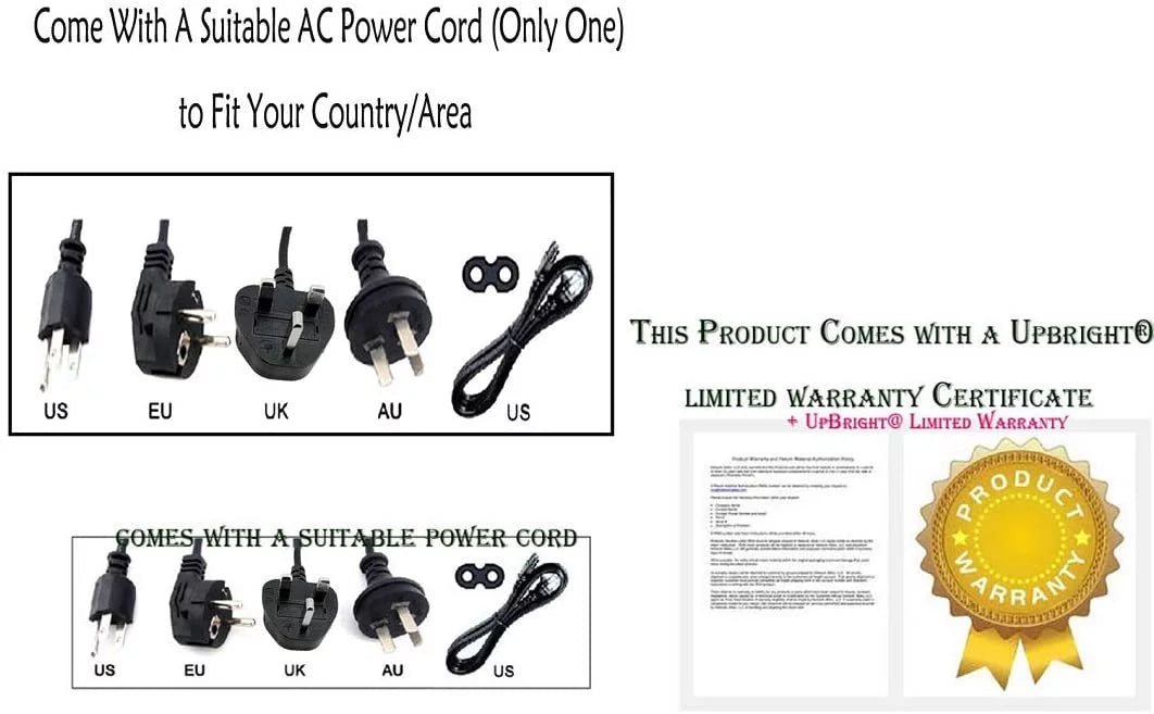 AC / DC Adapter Power Supply Cord Cable PS Charger W97668