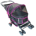 Black Pink Pet Stroller Carrier K364