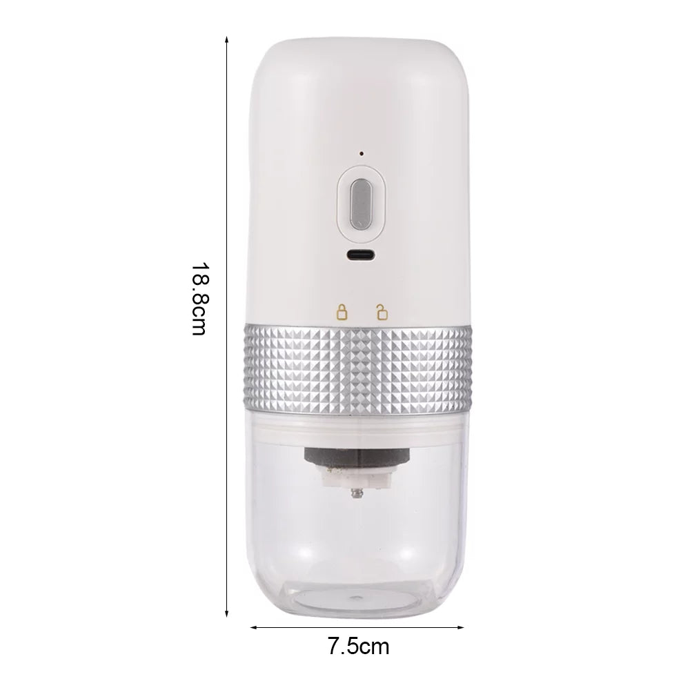 Portable Electric Burr Coffee Grinder 13W 200ml USB Rechargeable Adjustable Cordless Q5010