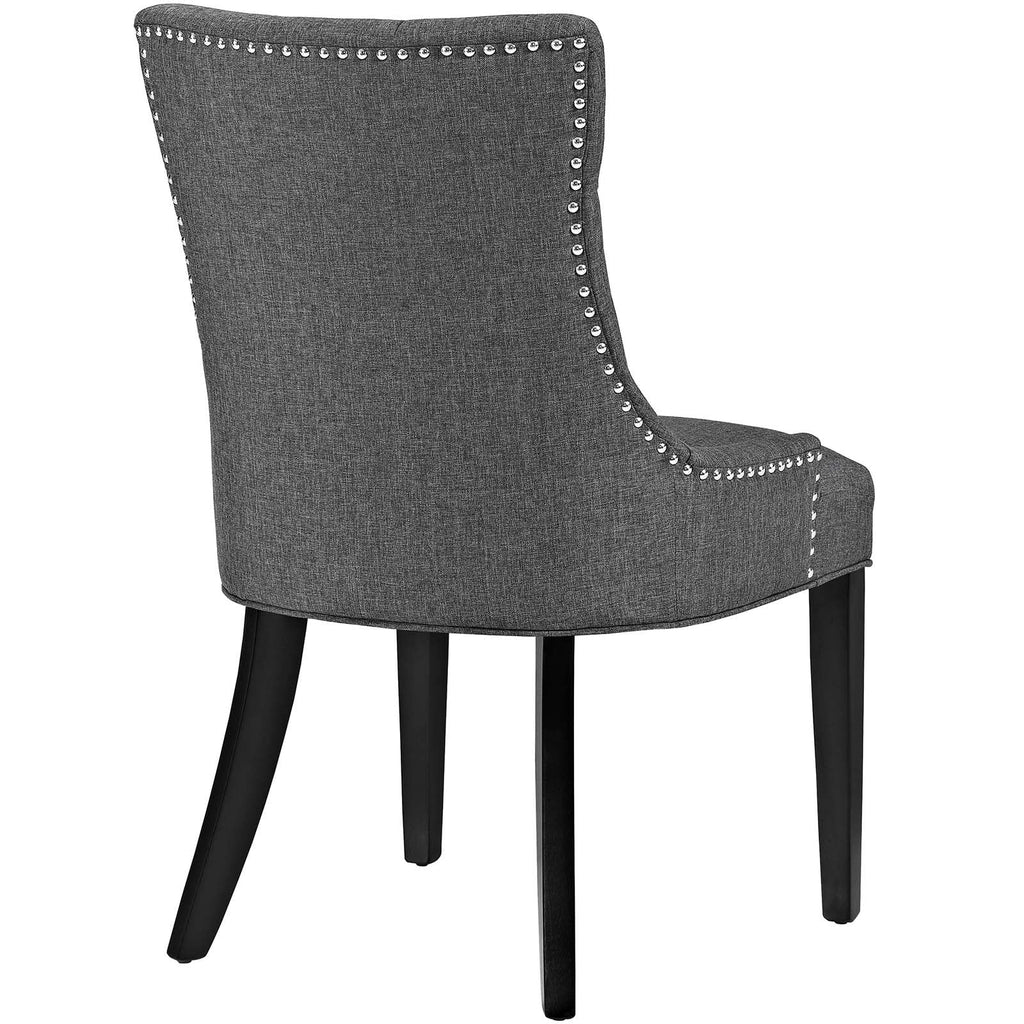 Tufted Fabric Dining Chair in Gray E76438
