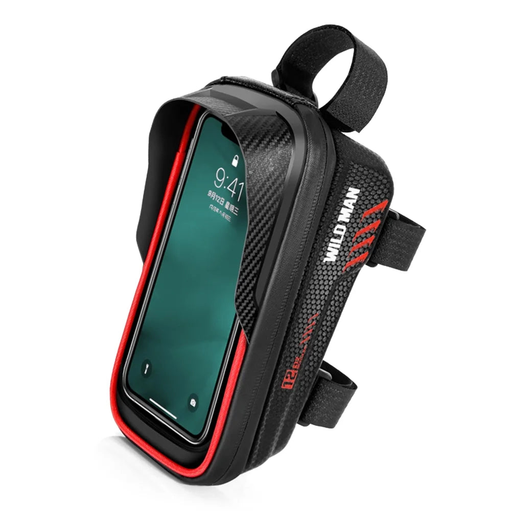 Waterproof Cycling Frame Bag with Touchscreen Phone Mount Q191