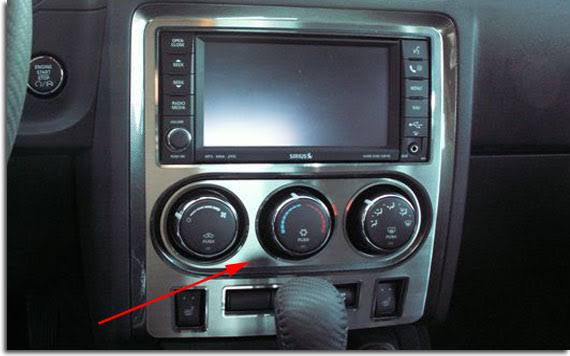 A/C Control Trim Plate B6649
