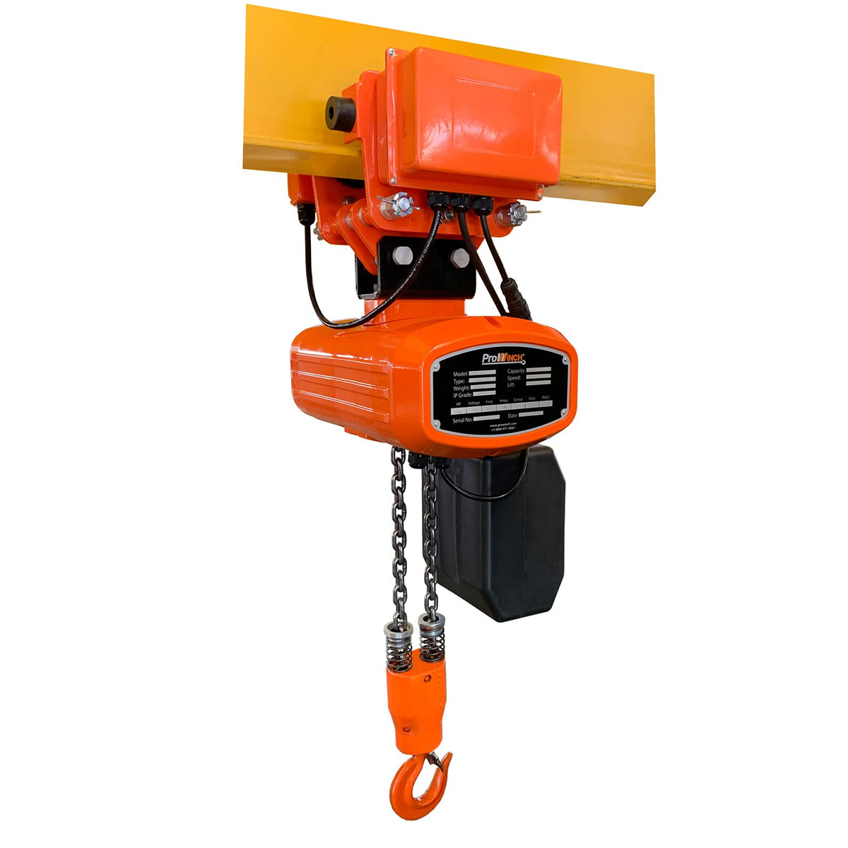 300 Lb Mini Electric Chain Hoist Power Trolley 15 ft Chain 110V G3958