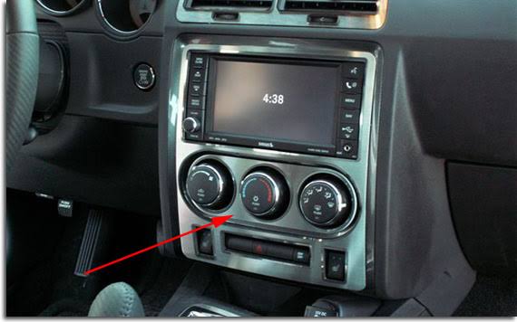 A/C Control Trim Plate B6649