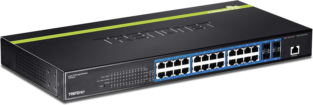 28-Port Gigabit Ethernet Switch with 4 x 10G SFP+ Slots S117