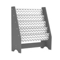 Grey Wooden Children's Sling Bookshelf with Pocket Storage T556
