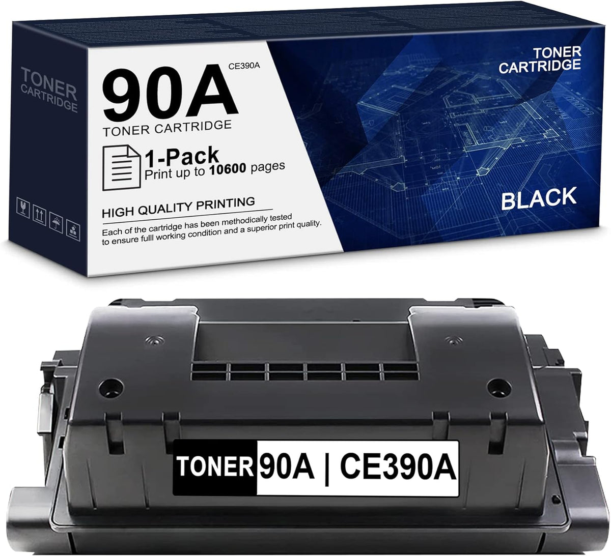 90A CE390A Compatible Toner Cartridge for HP Enterprise 600 Printer U9812
