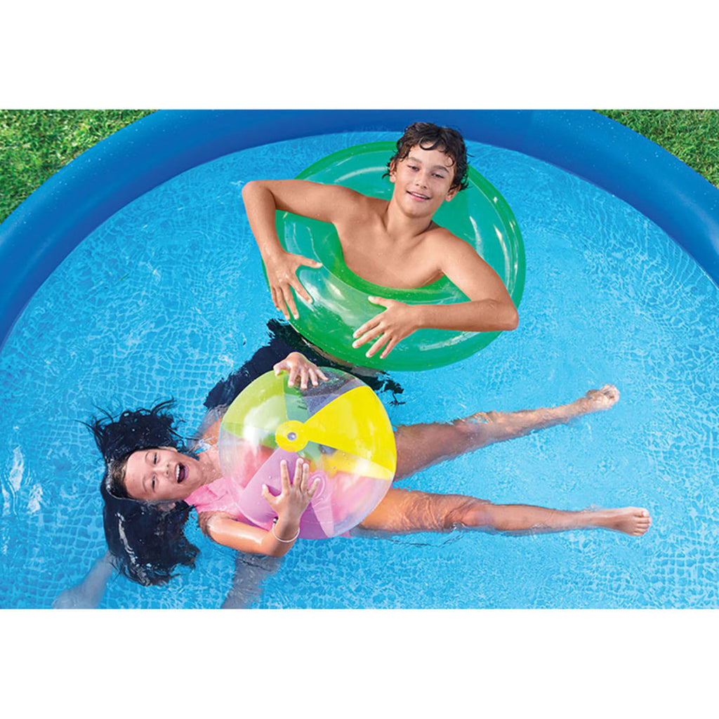 10ft Round Pool Cover & Easy Set Inflatable Pool I30963