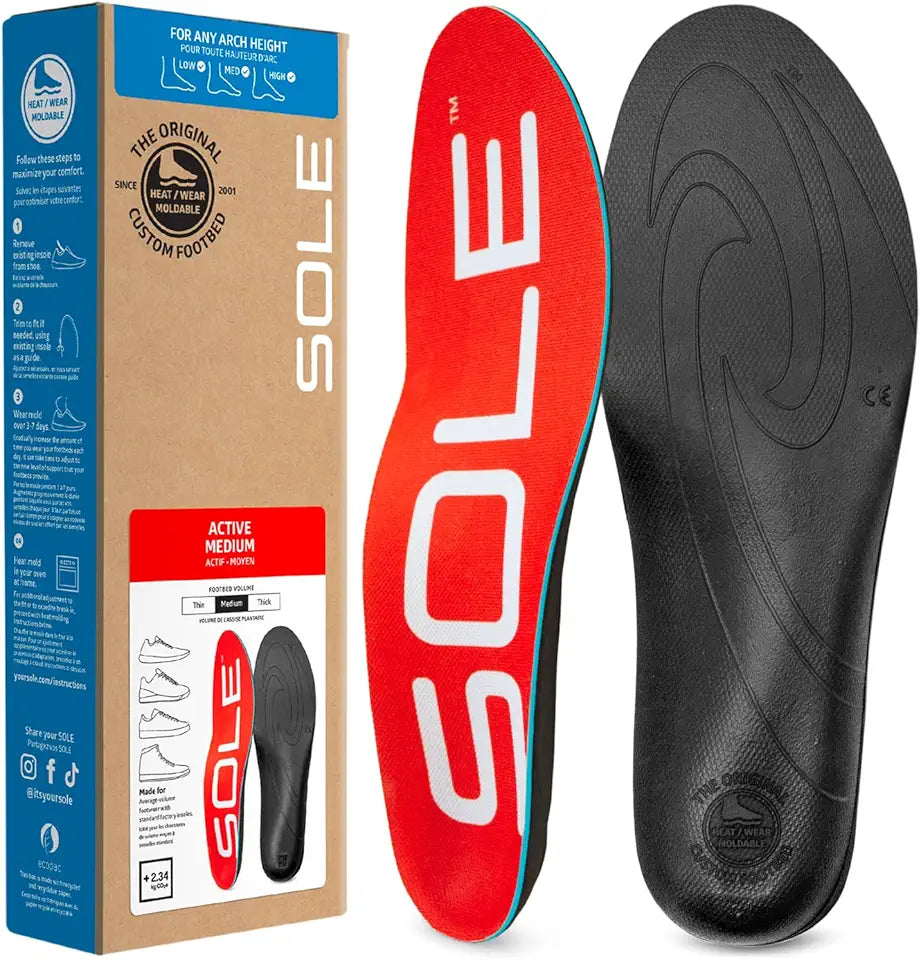Arch Support Insoles Men's Size 9/Women's Size 11 T1036