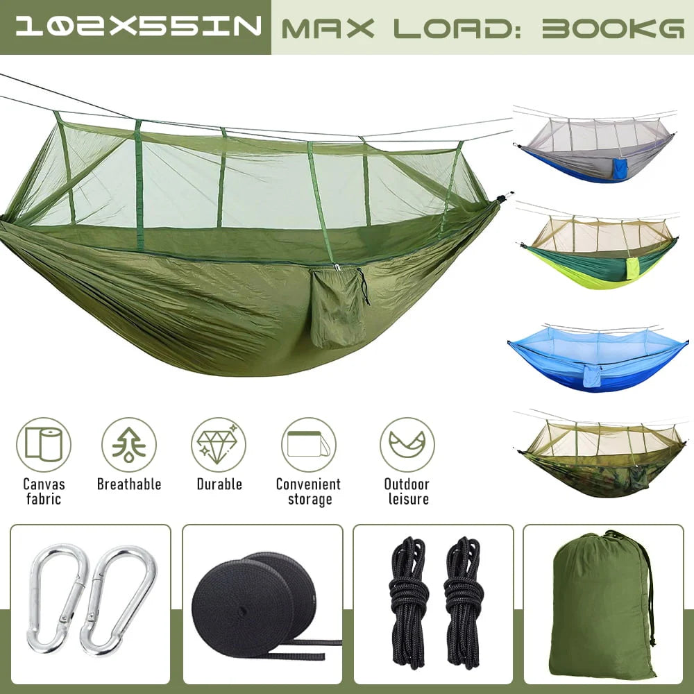 Camping Hammock with Mosquito Net 210T Nylon R28715