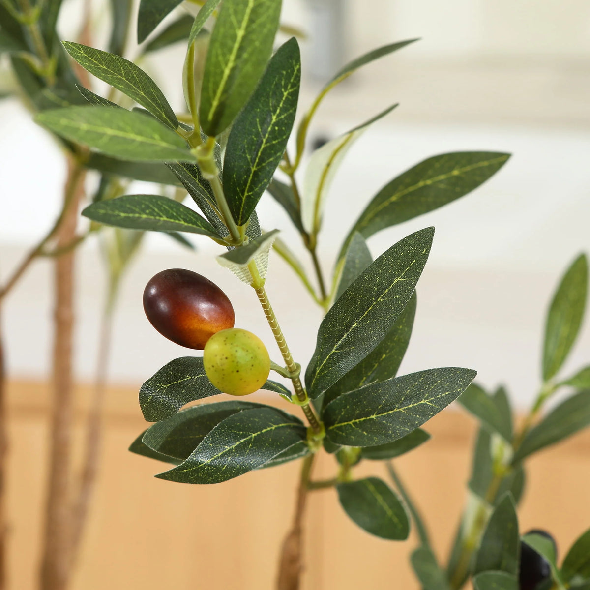 6 ft Artificial Olive Plant with Fruits U5737