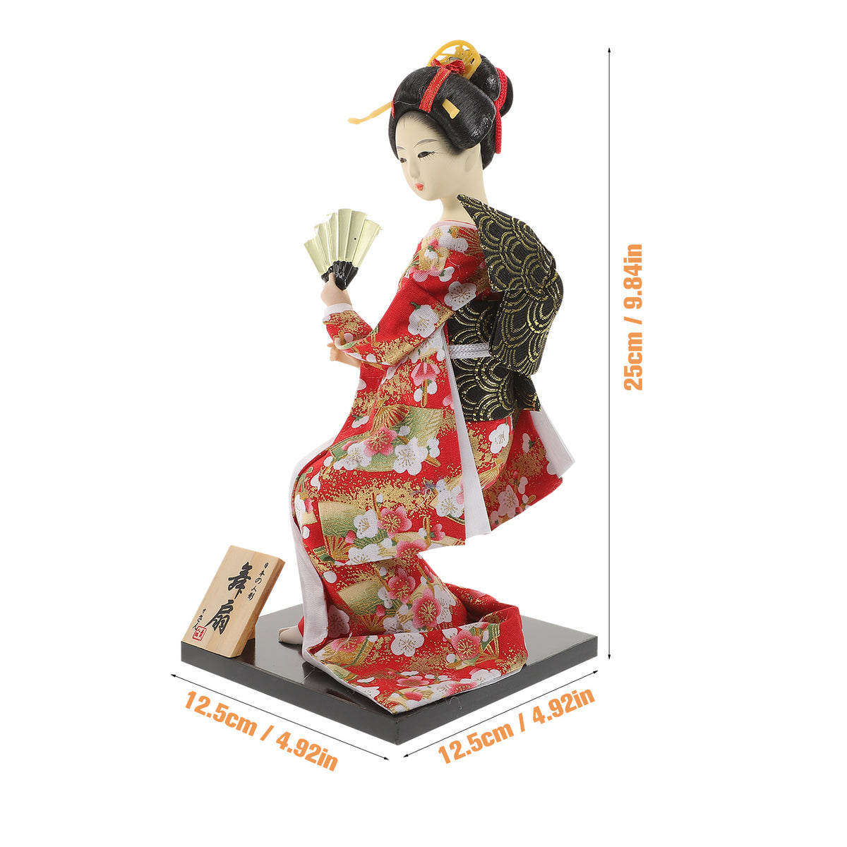 Japanese Kimono Geisha Doll Figurine Porcelain Sculpture P171