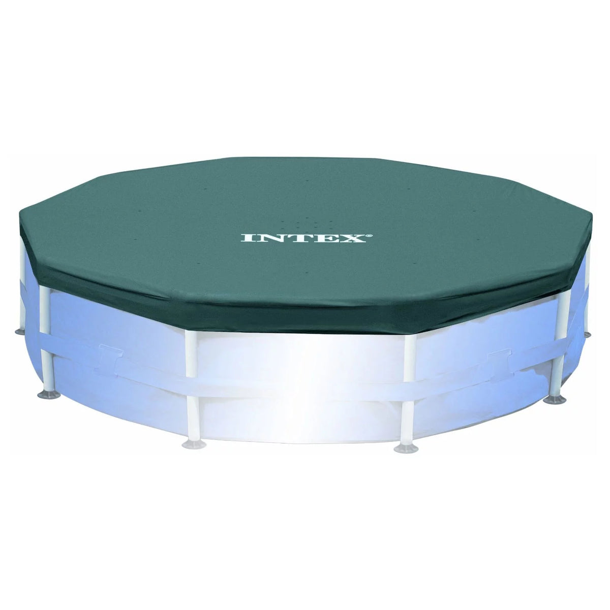 10ft Round Pool Cover & Easy Set Inflatable Pool I30963