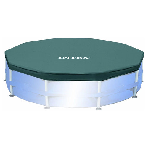 10ft Round Pool Cover & Easy Set Inflatable Pool I30963