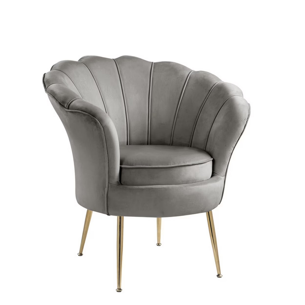 Gray Velvet Accent Chair Z27194
