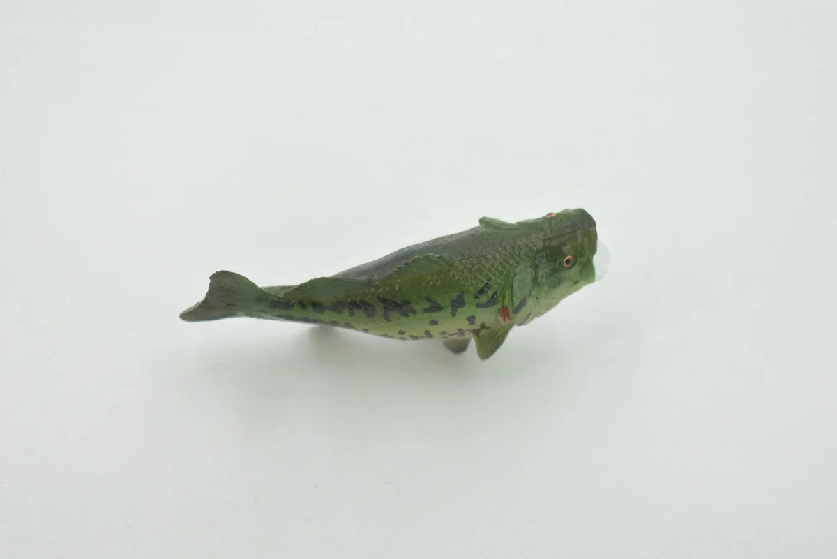Black Rubber Largemouth Bass Toy Model Y5970