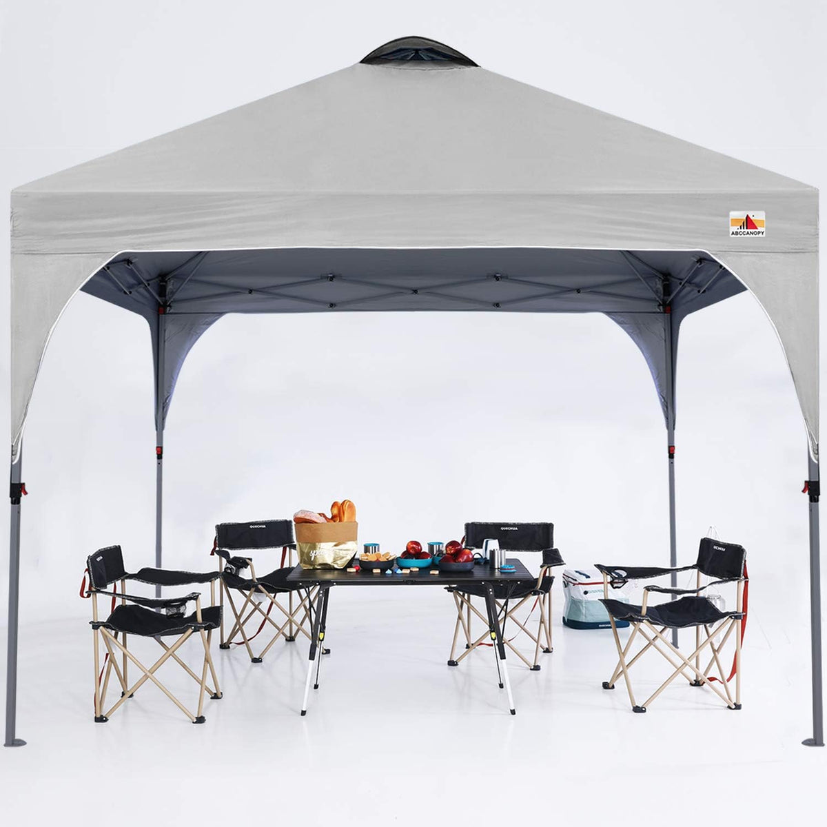 White Pop up Canopy Tent 10x10 Camping Sun Shelter G7393