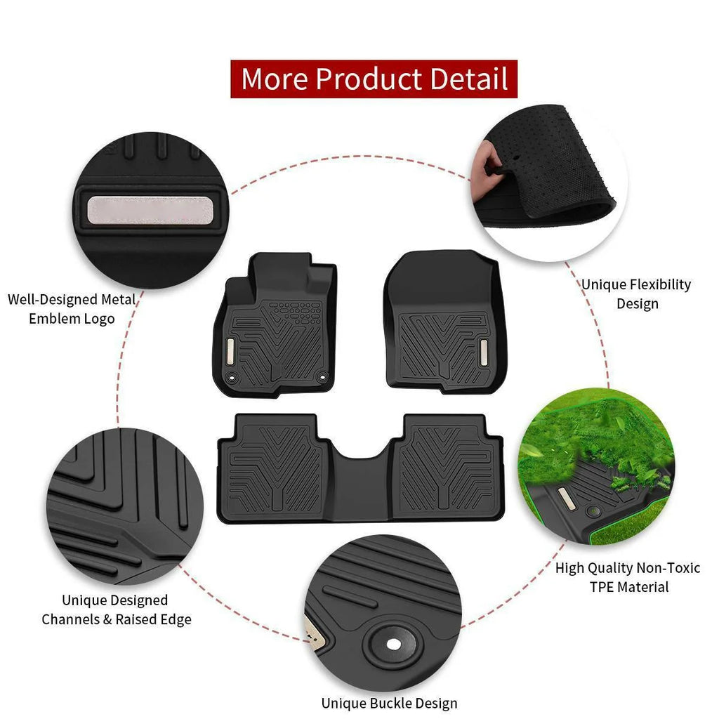 TPE 3-piece Car Floor Mats Set Y4332