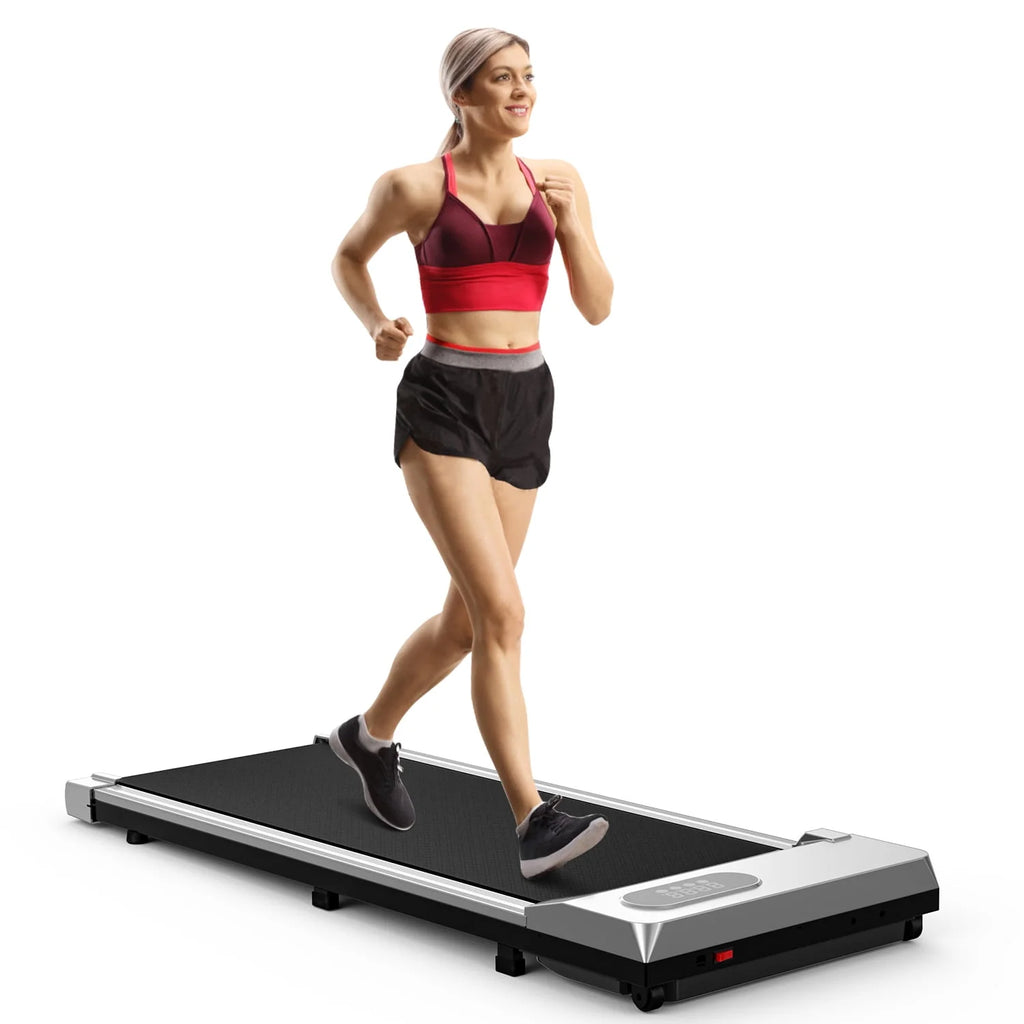 2 in 1 Under Desk Treadmill with Remote Control and LCD Display E336