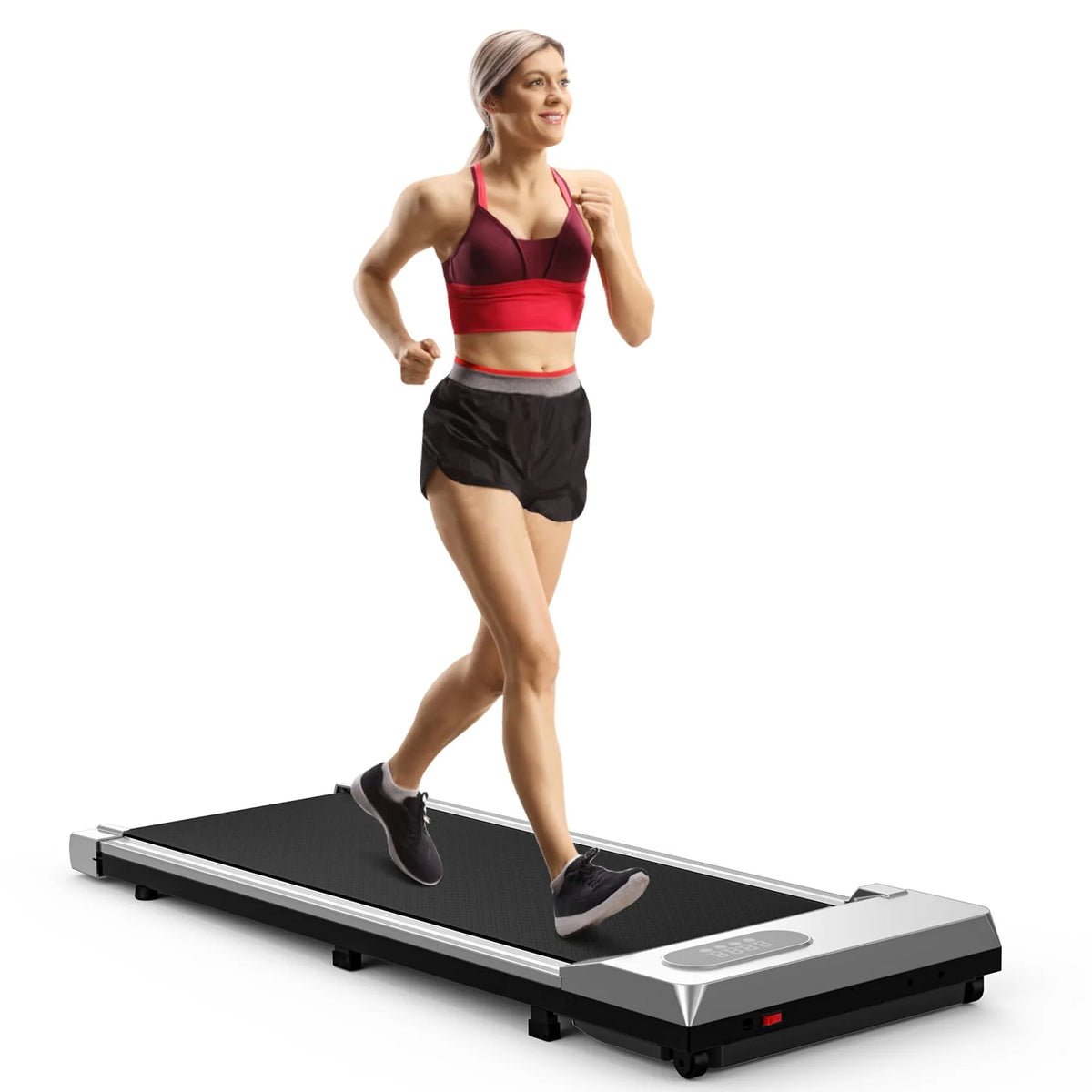 2 in 1 Under Desk Treadmill with Remote Control and LCD Display E336