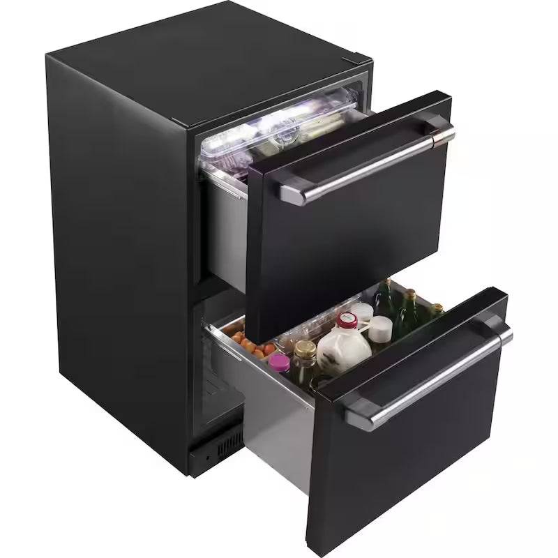 5.7 cu. ft. Matte Black Undercounter Dual-Drawer Refrigerator K360