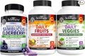Daily Fruits and Veggies Supplement with Elderberry Zinc Vitamin C O91845