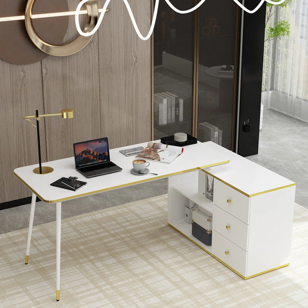 55.1" Corner Computer Desk V206