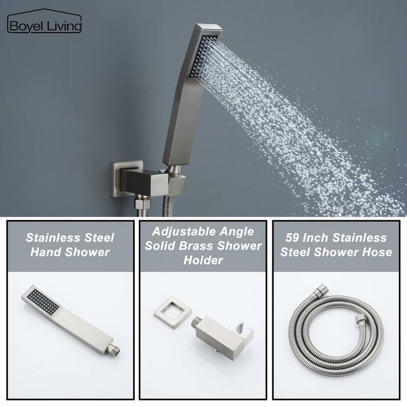 10 in. Wall Mount Dual Shower Heads with 2.5 GPM B40498