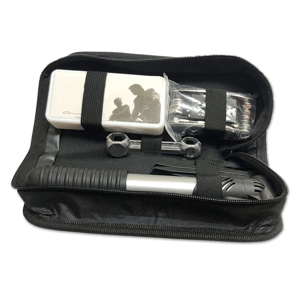 16 in 1 Multi-Function Bicycle Tool Kit with Mini Pump R100529