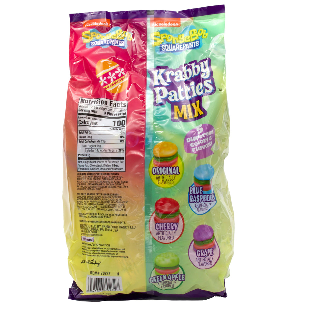 40 Count SpongeBob SquarePants Gummy Candy Bag, 12.7oz P29445