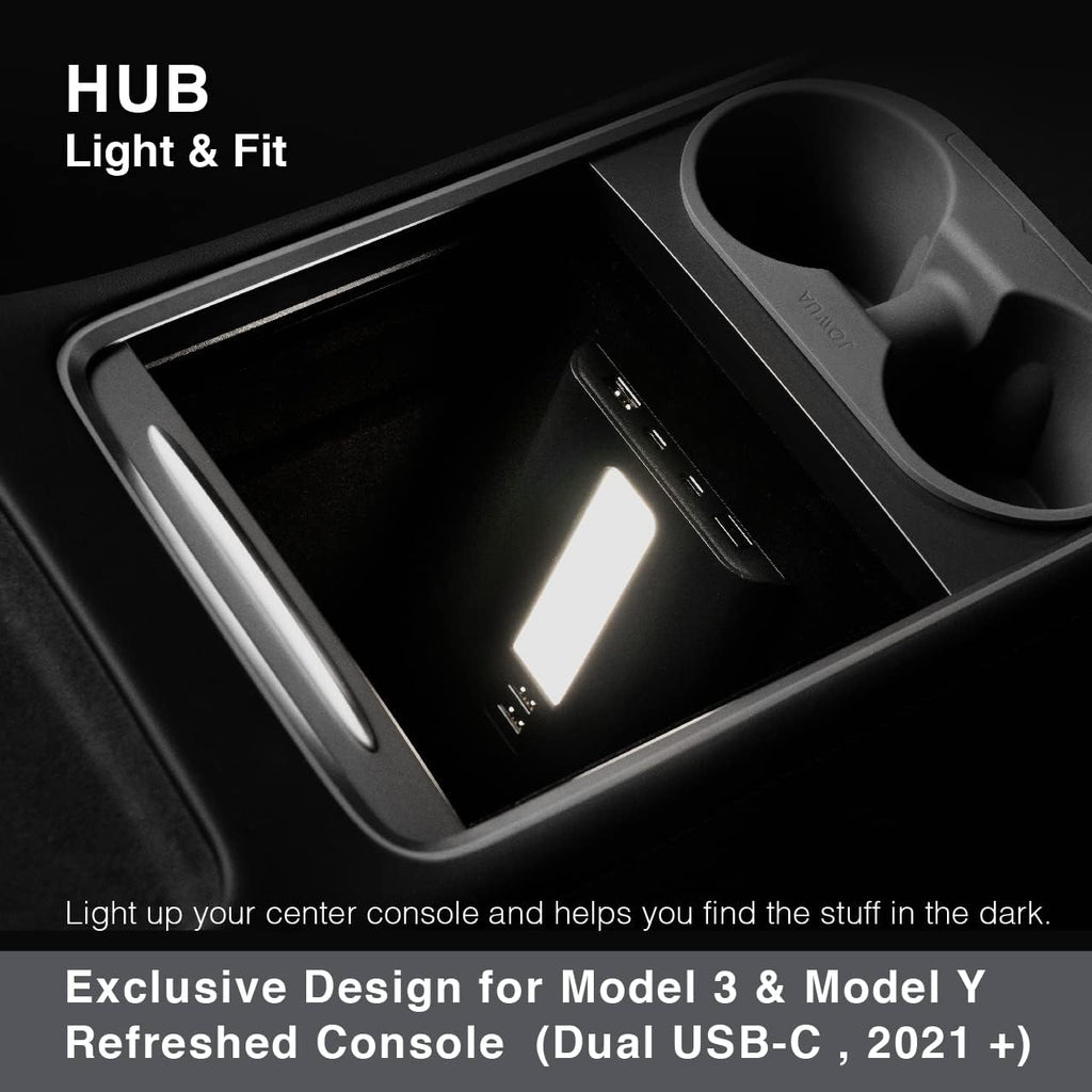 USB Hub with LED Light, Dual USB-C Ports, Pack of 2 K640